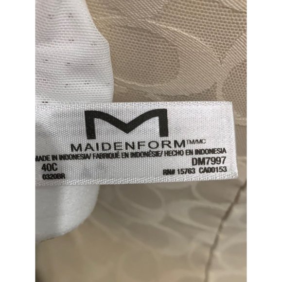 40C Maidenform Sport Convertible Straps White Medium Impact Bra - Picture 7 of 7